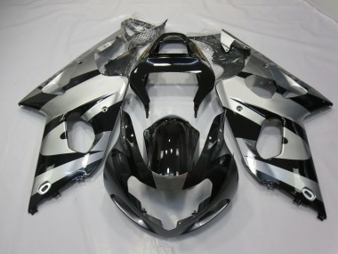 00-02 Argento & Nero Suzuki GSXR 1000 Carene Moto