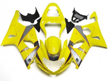 00-02 Kit R Giallo Lucido & Argento Suzuki GSXR 1000 Carene Moto