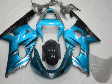 01-03 Azzurro & Argento Suzuki GSXR 600-750 Carene Moto