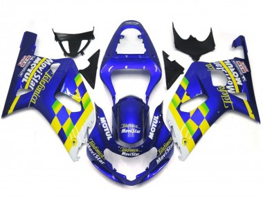 01-03 Movistar Blu Lucido Suzuki GSXR 600-750 Carene Moto