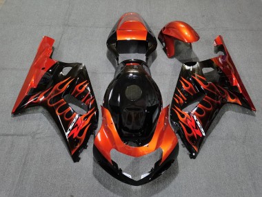 01-03 Nero Lucido & Arancione Suzuki GSXR 600-750 Carene Moto