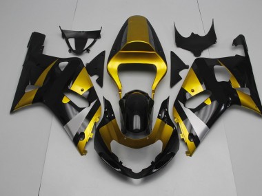 01-03 Nero Lucido & Oro Suzuki GSXR 600-750 Carene Moto