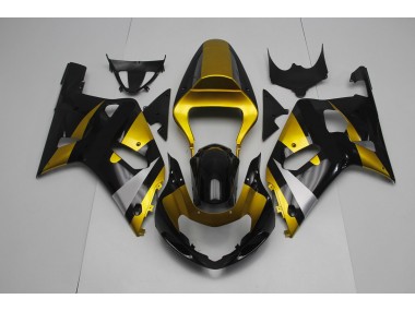 01-03 Nero Lucido & Oro Suzuki GSXR 600-750 Carene Moto