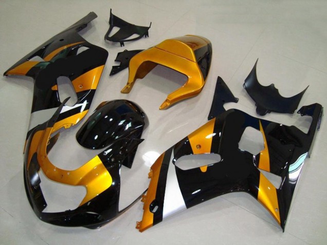 01-03 Oro & Nero Suzuki GSXR 600-750 Carene Moto