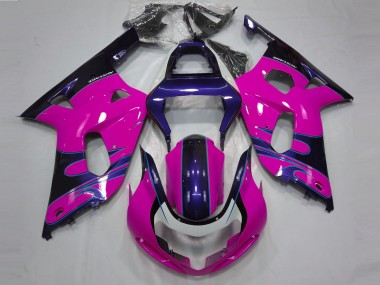 01-03 Rosa Lucido & Blu Suzuki GSXR 600-750 Carene Moto