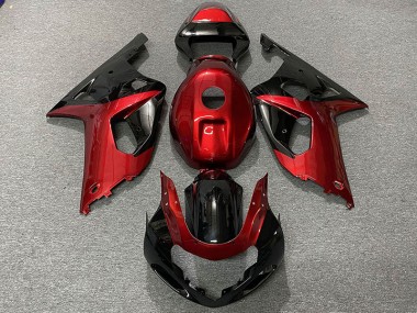 01-03 Rosso Lucido & Nero Suzuki GSXR 600-750 Carene Moto