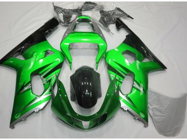01-03 Verde & Argento Suzuki GSXR 600-750 Carene Moto