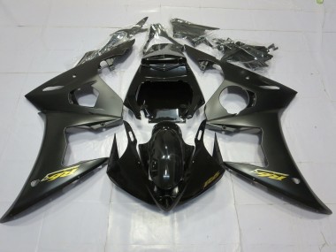 03-04 Oro Nero Opaco Yamaha R6 Carene Moto