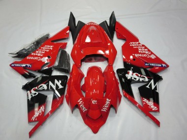 04-05 Rosso West Kawasaki ZX10R Carene Moto
