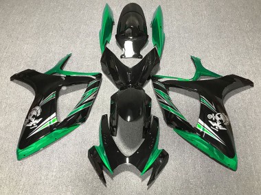06-07 Design Verde Lucido & Nero Suzuki GSXR 600-750 Carene Moto