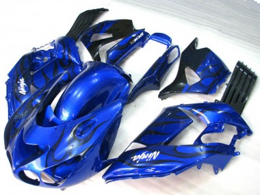06-11 Fiamma Blu Kawasaki ZX14R Carene Moto