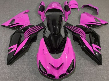06-11 Rosa Brillante Kawasaki ZX14R Carene Moto