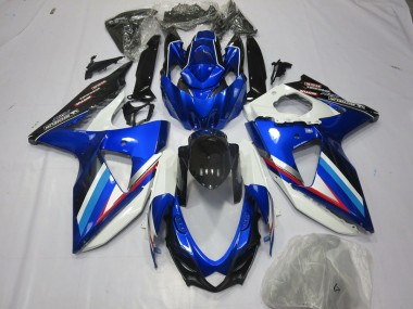 08-10 Blu Bianco & Rosso Suzuki GSXR 600-750 Carene Moto