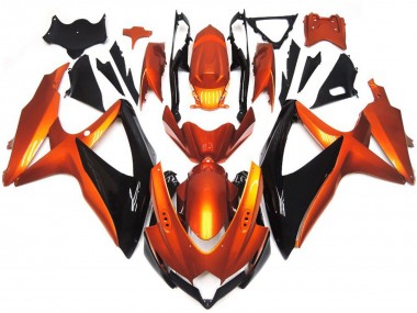 08-10 Bronzo Arancione & Nero Suzuki GSXR 600-750 Carene Moto