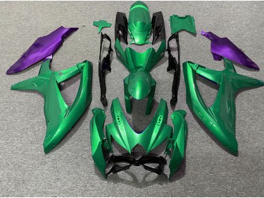 08-10 Verde & Viola Suzuki GSXR 600-750 Carene Moto