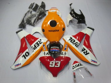 08-11 Arancio Chiaro Repsol 93 Honda CBR1000RR Carene Moto