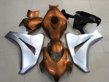 08-11 Arancio Lucido & Argento Honda CBR1000RR Carene Moto