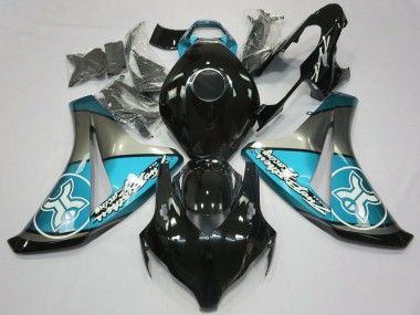 08-11 Azzurro Su Nero Personalizzato Honda CBR1000RR Carene Moto