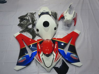 08-11 Bianco Blu & Rosso Honda CBR1000RR Carene Moto