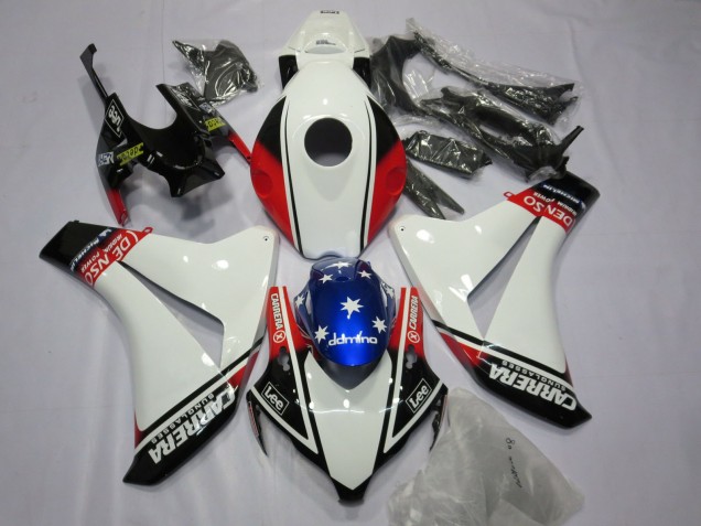 08-11 Bianco Carrera Honda CBR1000RR Carene Moto 08-11 Bianco Carrera Honda CBR1000RR Carene Moto
