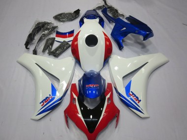 08-11 Bianco Rosso & Blu Honda CBR1000RR Carene Moto