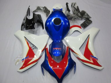 08-11 Bianco Rosso & Blu Profondo Honda CBR1000RR Carene Moto