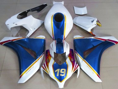 08-11 Blu Lucido & Bianco Honda CBR1000RR Carene Moto