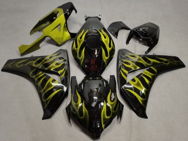 08-11 Jaune Flamme Honda CBR1000RR Carene Moto
