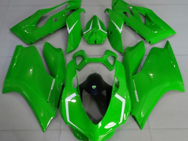 11-14 Verde Lucido & Bianco Ducati 1199 Carene Moto