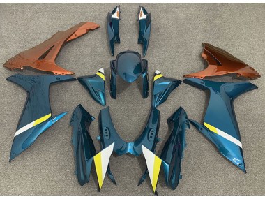 11-24 Lucentezza Azzurro & Arancione Suzuki GSXR 600-750 Carene Moto