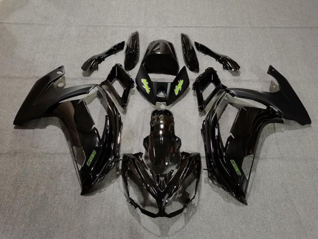 12-16 Nero & Verde Kawasaki Ninja 650R Carene Moto
