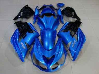 12-21 Blu Vivace & Nero Lucido Kawasaki ZX14R Carene Moto