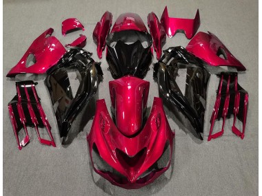 12-21 Rosso Lucido & Nero Kawasaki ZX14R Carene Moto