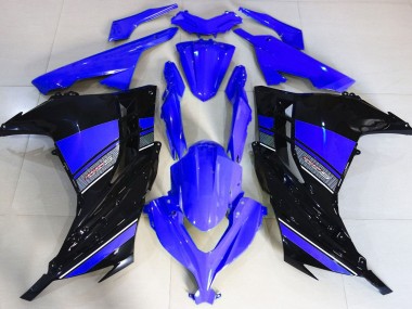 13-18 Blu Notte & Nero Kawasaki Ninja 300 Carene Moto