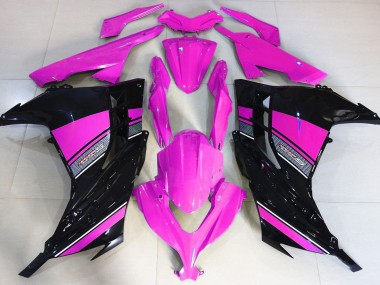 13-18 Rosa Caldo & Nero Kawasaki Ninja 300 Carene Moto