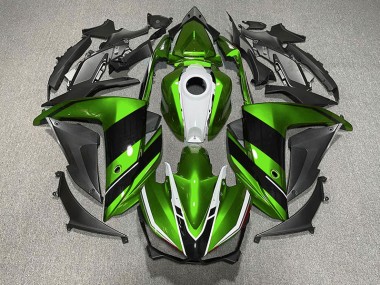 15-18 Verde Nero & Bianco Yamaha R3 Carene Moto