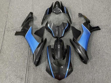 15-19 Fibra Di Carbonio & Azzurro Yamaha R1 Carene Moto