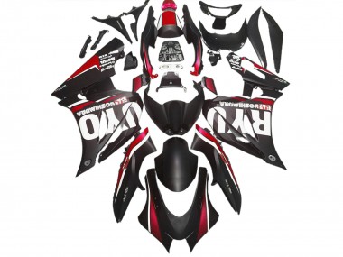17-23 Nero Opaco & Rosso Suzuki GSXR 1000 Carene Moto