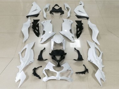 19-23 Bianco Lucido Kawasaki ZX6R Carene Moto