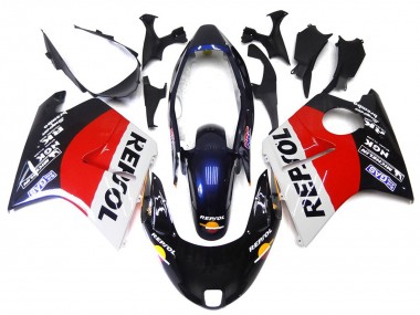 96-07 Rosso Nero & Bianco Repsol Honda CBR1100XX Carene Moto